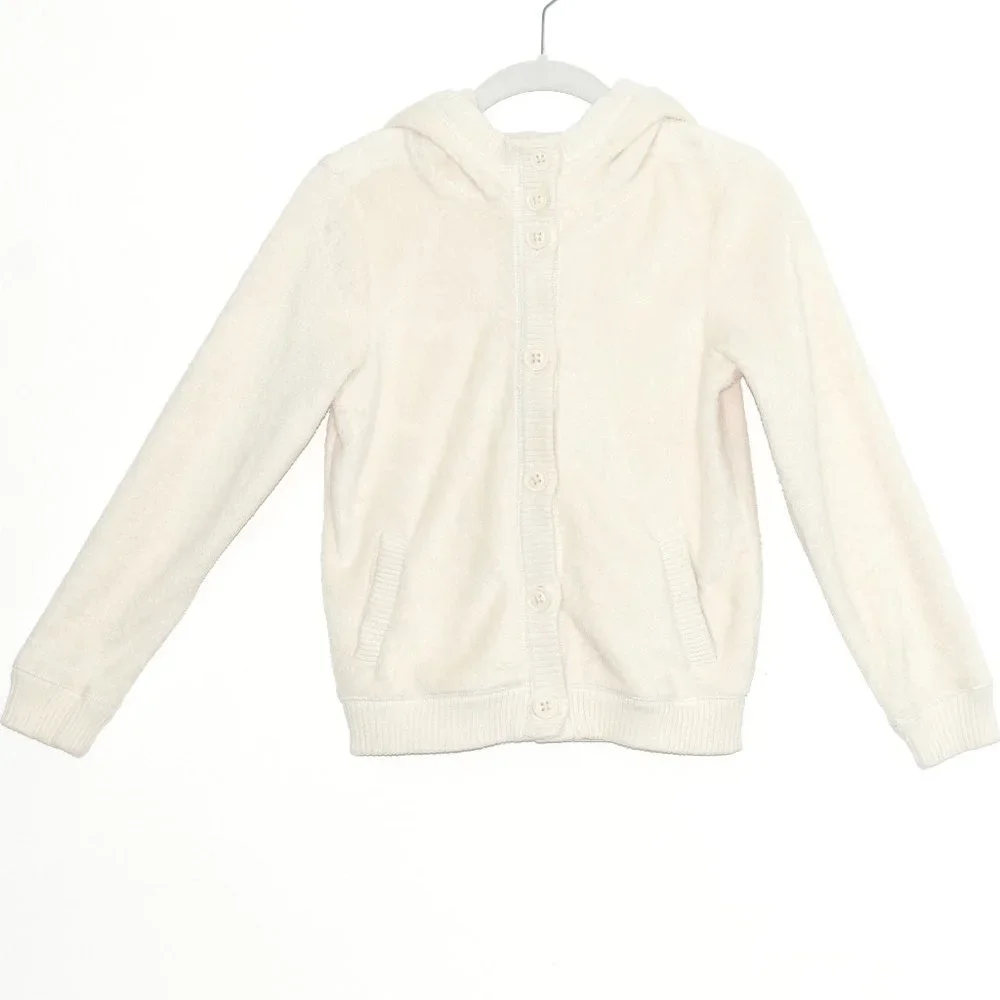GapKids SUPER Soft Inside and Out Hoodie Sweater with Buttons - Large (1…